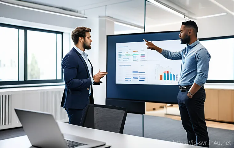 서버 환경의 분리 개발 스테이징 프로덕션 - **Prompt for Development Environment:**
    "A vibrant and creative scene in a modern tech office. A...