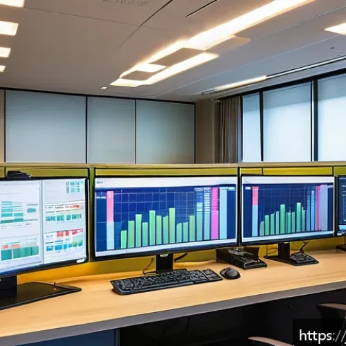 서버 보안 패치 관리 자동화 - A modern Japanese office environment focused on IT professionals managing automated patch management...